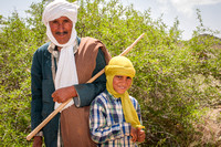 Camel driver and son